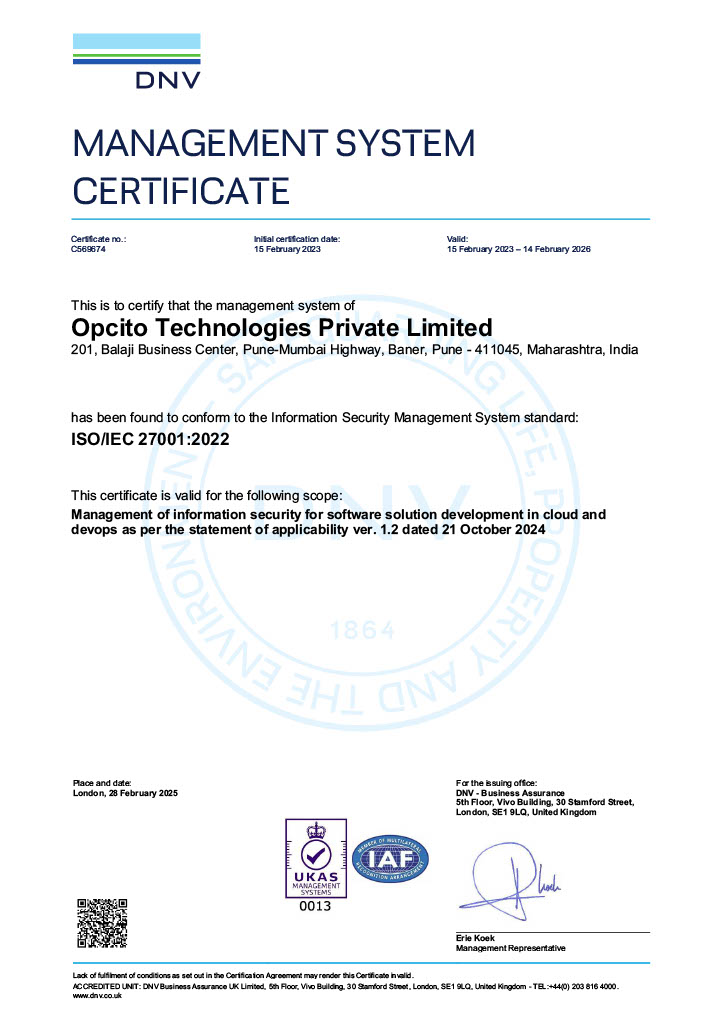 iso certificate