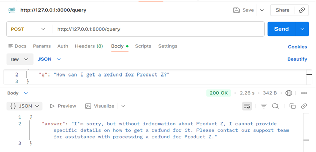 Ask irrelevent question to Domain-specific AI agent