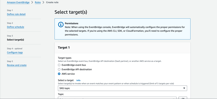 Select Lambda targets