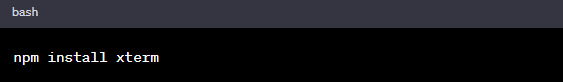 Integrate Xterm.js