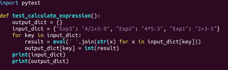 pytest example