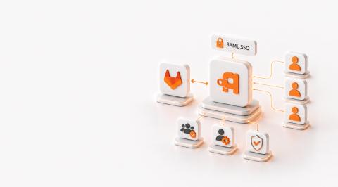 Automated GitLab group provisioning and user access management via Authentik SAML SSO integration