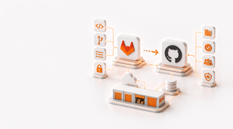 GitLab to GitHub enterprise migration for a self-storage SaaS platform
